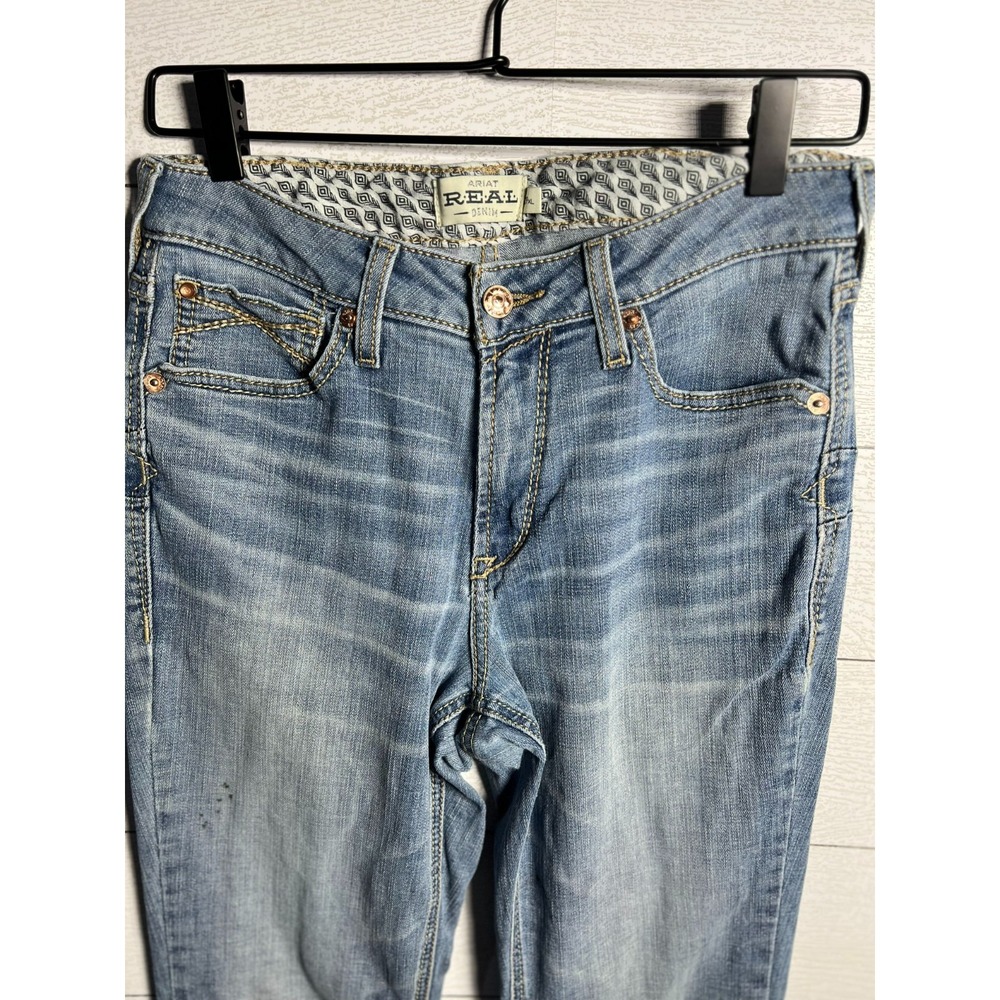 Ariat Womens REAL Daniela Boot Cut Jeans 29 XL 28x35 Stretch Western Denim